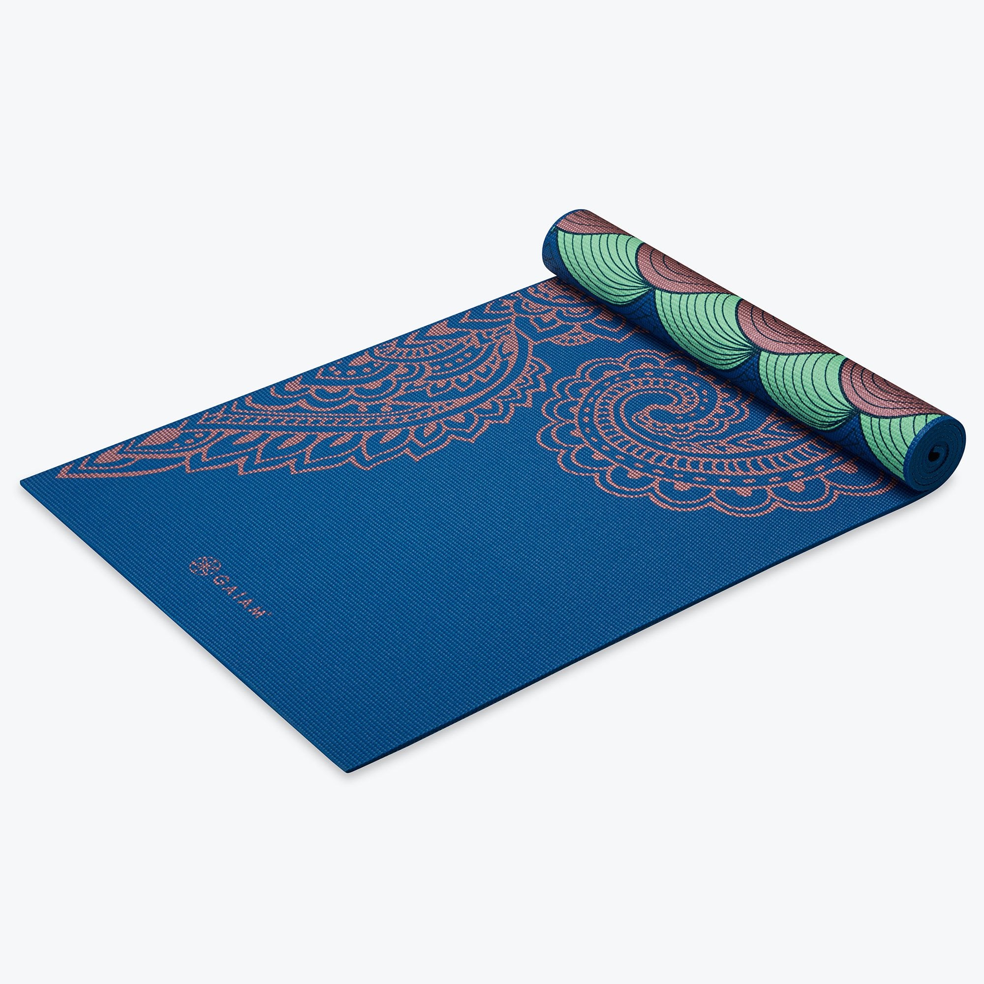 Premium Metallic Reversible Scalloped Ink Yoga Mat (6mm) – gaiam09.com